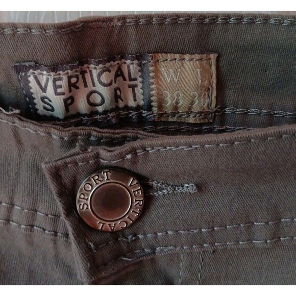 Mens Slim Fit Stretch Vertical Sport Pants 38/30 - Picture 6 of 8